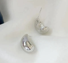 Chic Metal Teardrop Earrings