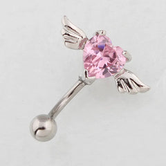 HeartWing Sparkle Belly Ring