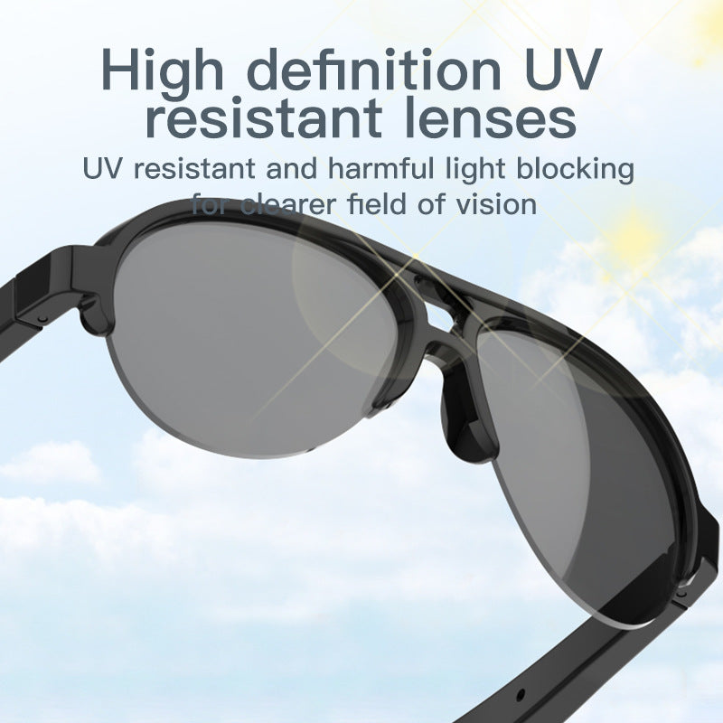 Bluetooth Smart Talking Glasses with Wireless Headset