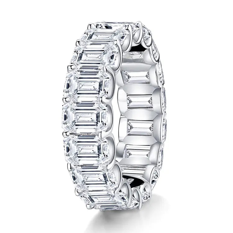 Sterling Silver Elegance Ring with Diamond Simulant