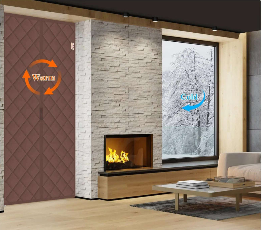 CozyShield Magnetic Door Drapes