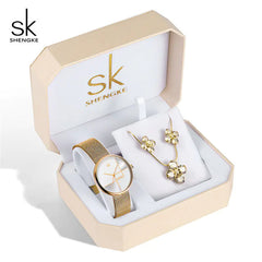 SK Elegance Watch and Jewelry Set