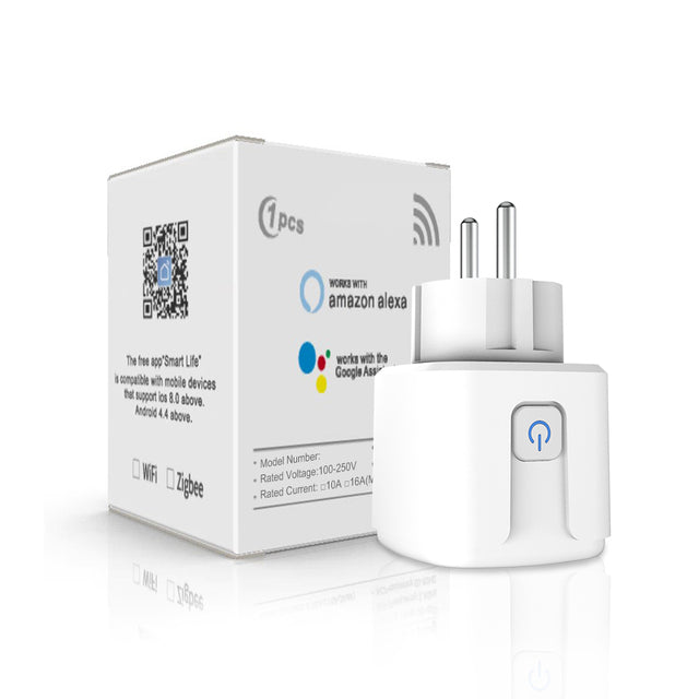 Smart WIFI Socket with AI Voice Control and Power Meter