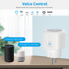 Smart WIFI Socket with AI Voice Control and Power Meter