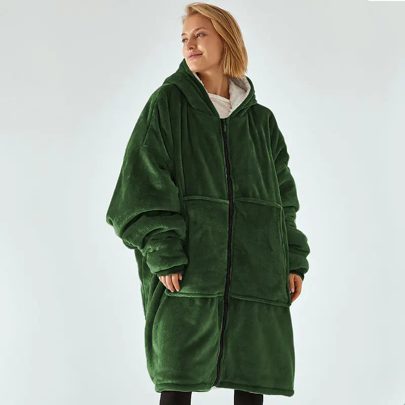 Plush Comfort Hooded Blanket