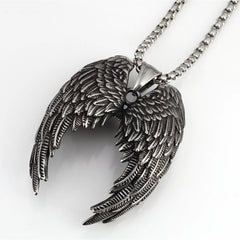 Titanium Steel Wing Necklace