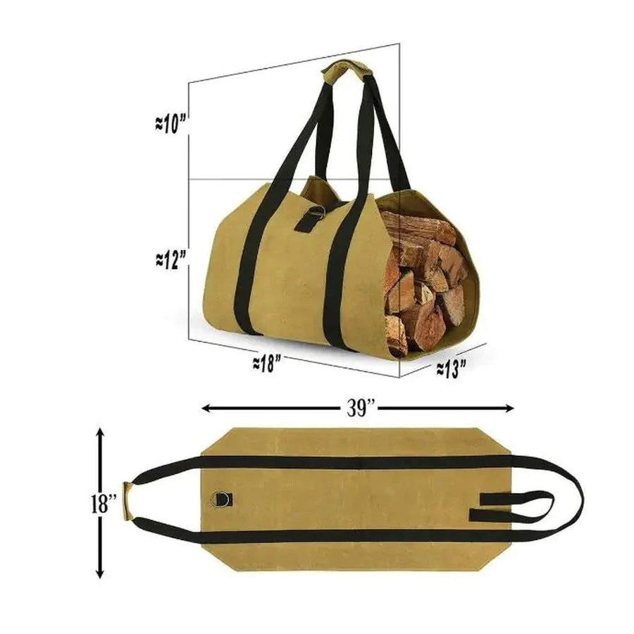 Outdoor Firewood Tote Bag