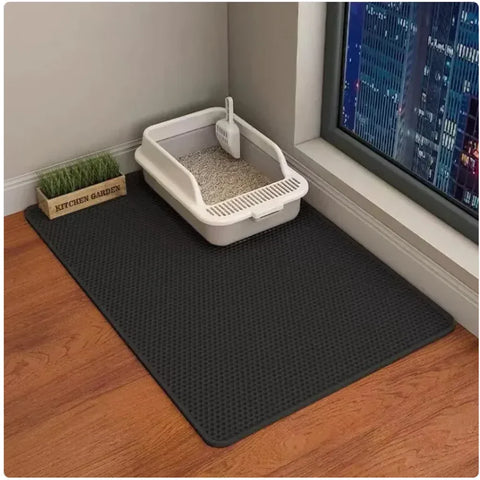 Double-Layer Cat Litter Mat