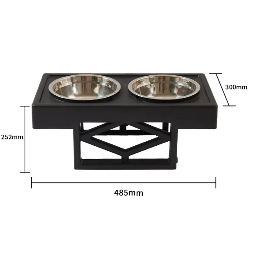 Elevated Slow-Feed Dog Bowl