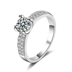 Womens Geometric Faux Diamond Ring