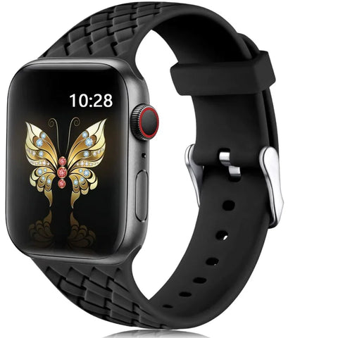 Braided Silicone Smartwatch Band
