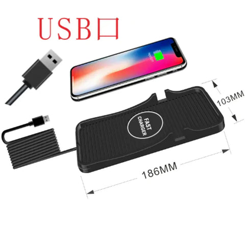 Dual-Function Car Charger Anti-Slip Mat