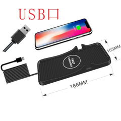 Dual-Function Car Charger Anti-Slip Mat
