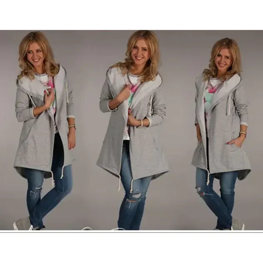 Hooded Long Sleeve Women's Sweatshirt