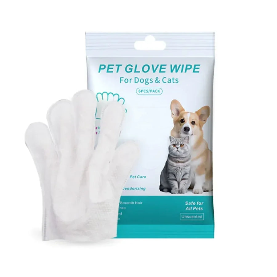 Pet Cleaning Gloves & Wipes