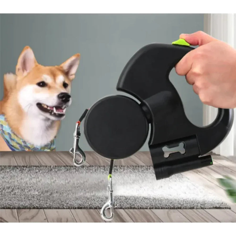 Auto Double Dog Leash