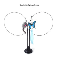 Interactive Cat Toy with Suction Cup - Butterfly Caterpillar