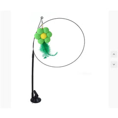 Interactive Cat Toy with Suction Cup - Butterfly Caterpillar