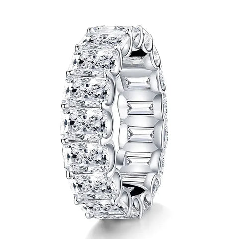 Sterling Silver Elegance Ring with Diamond Simulant