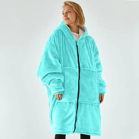 Plush Comfort Hooded Blanket