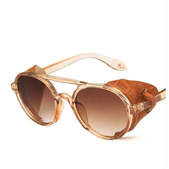 Windproof big frame sunglasses steampunk sunglasses
