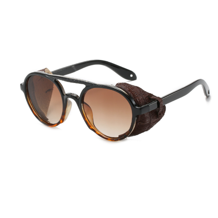 Windproof big frame sunglasses steampunk sunglasses