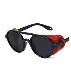 Windproof big frame sunglasses steampunk sunglasses