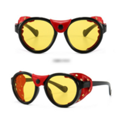 Windproof big frame sunglasses steampunk sunglasses