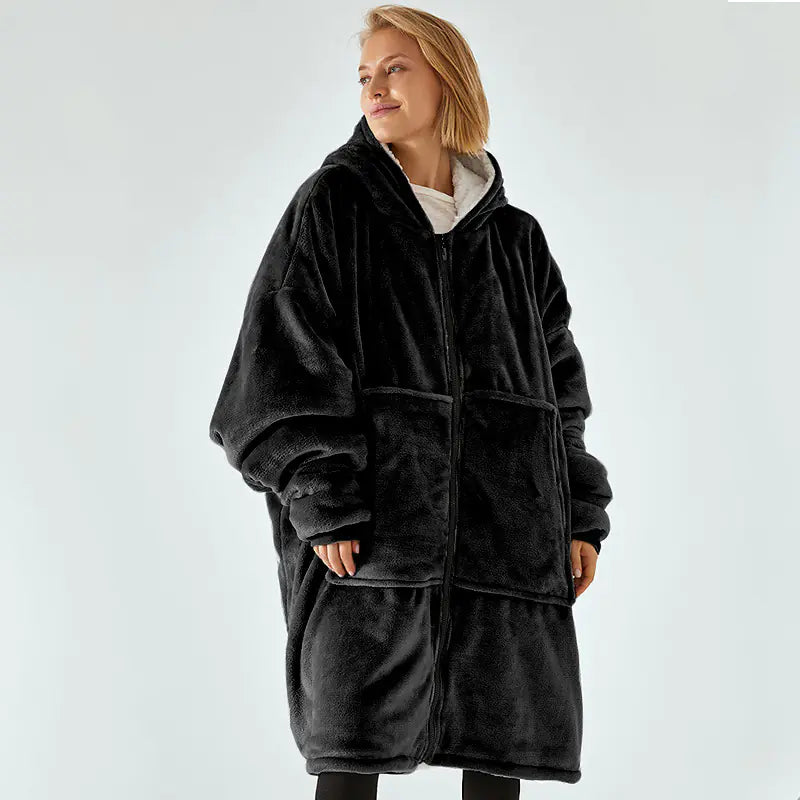 Plush Comfort Hooded Blanket