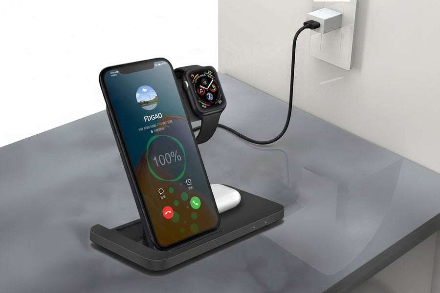 3in1 Wireless Fast Charger Dock Station