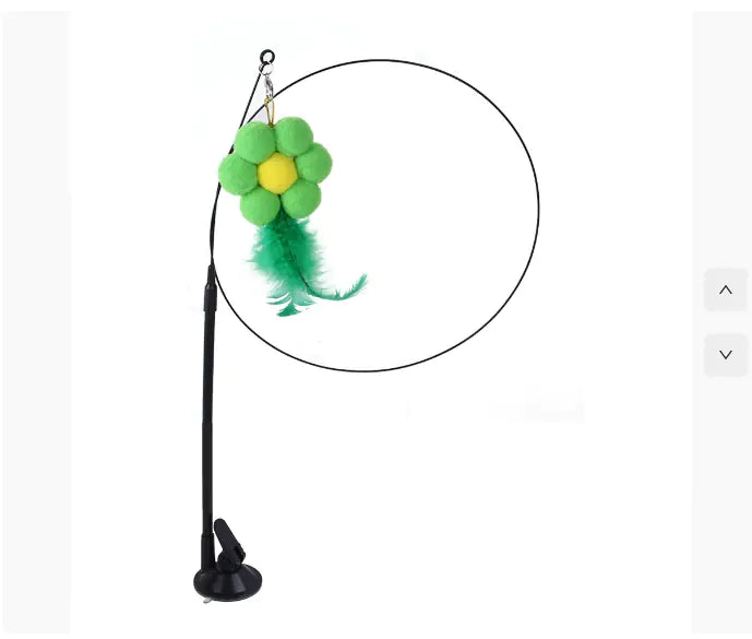 Interactive Cat Toy with Suction Cup - Butterfly Caterpillar