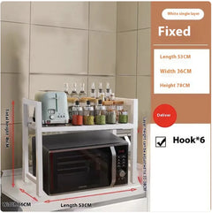 Expandable Kitchen Microwave Rack