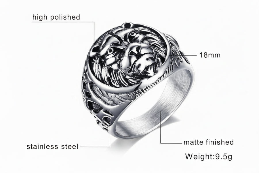 Lion Head Rings