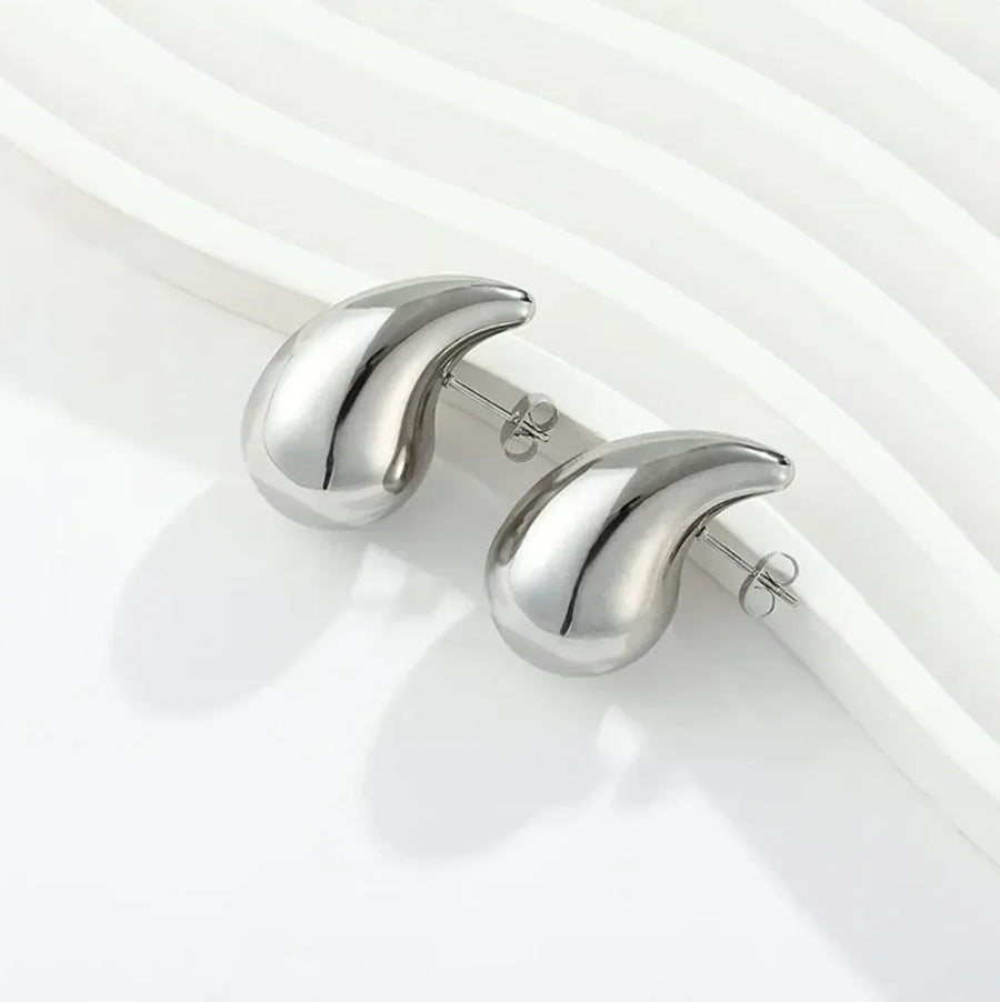 Womens Metal Teardrop Earrings
