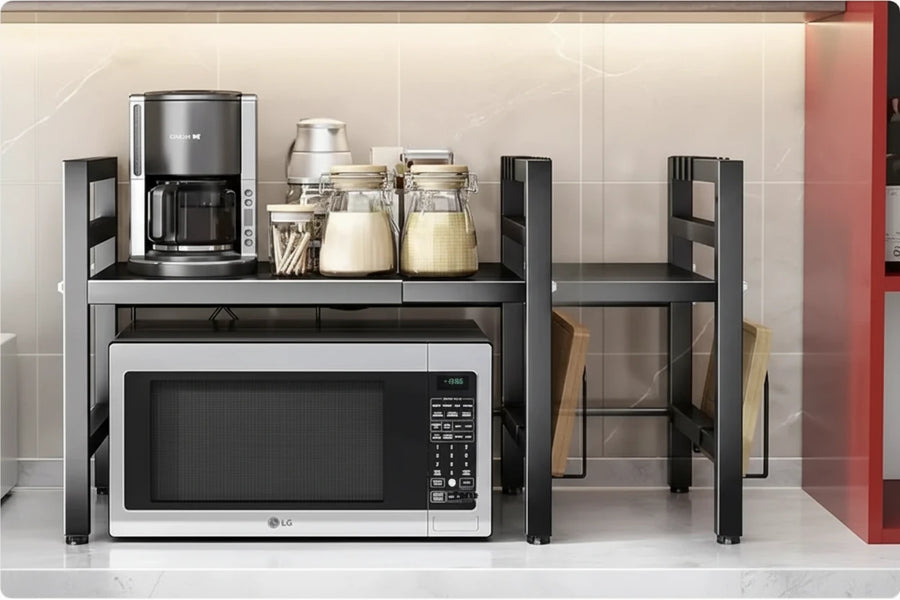 Expandable Kitchen Microwave Rack