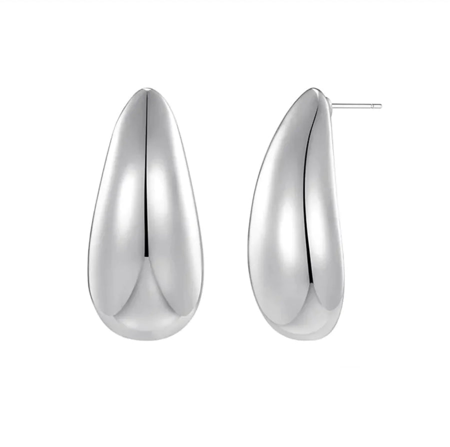 Womens Metal Teardrop Earrings
