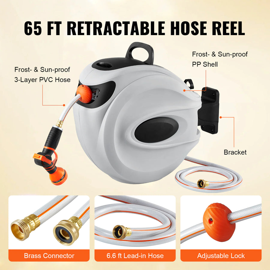 VEVOR Wall-Mount Swivel Hose Reel