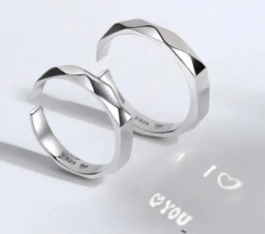 Secret Love Silver Engagement Ring