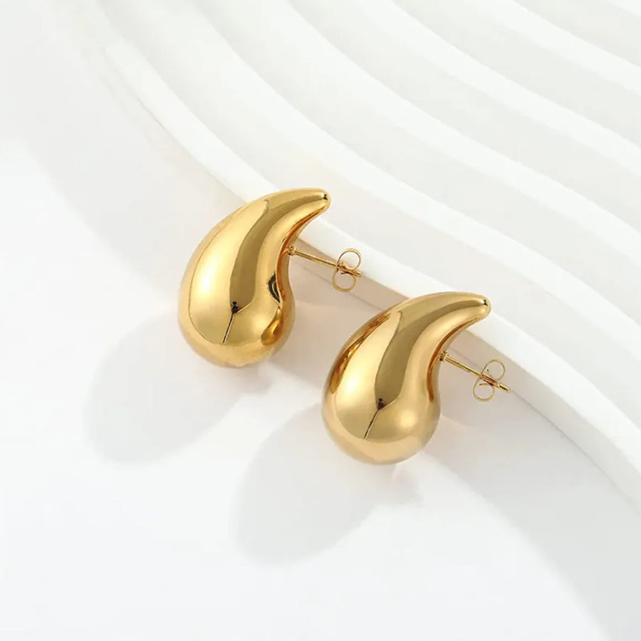 Womens Metal Teardrop Earrings