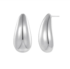 Chic Metal Teardrop Earrings
