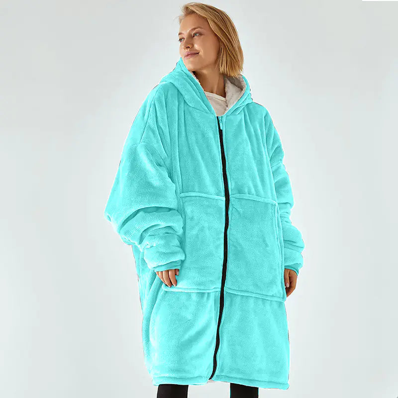 Plush Comfort Hooded Blanket