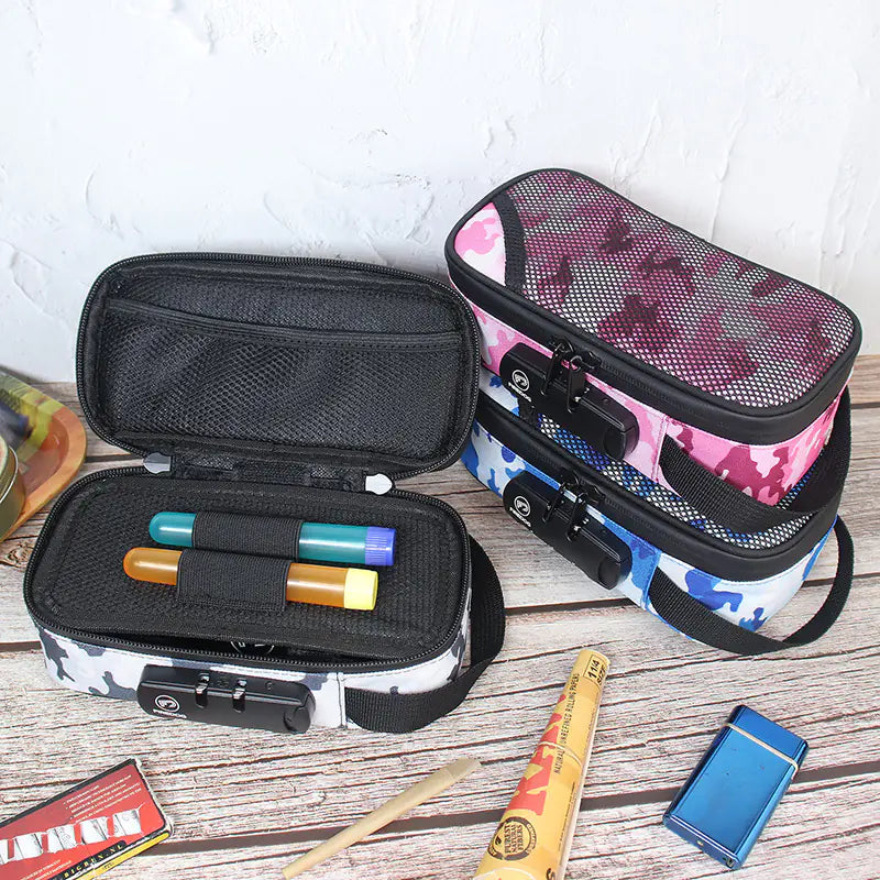 Secure Odor-Shield Travel Pouch with Lock