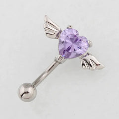 HeartWing Sparkle Belly Ring