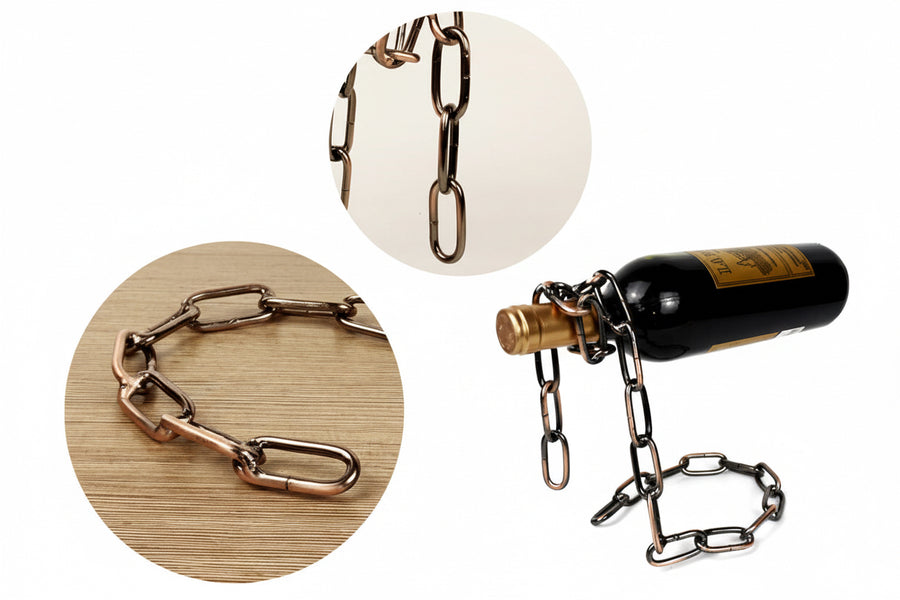 Magic Iron Chain Wine Bottle Holder