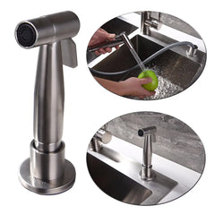 Sleek Stainless Pull-Down Faucet
