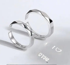 Secret Love Silver Engagement Ring