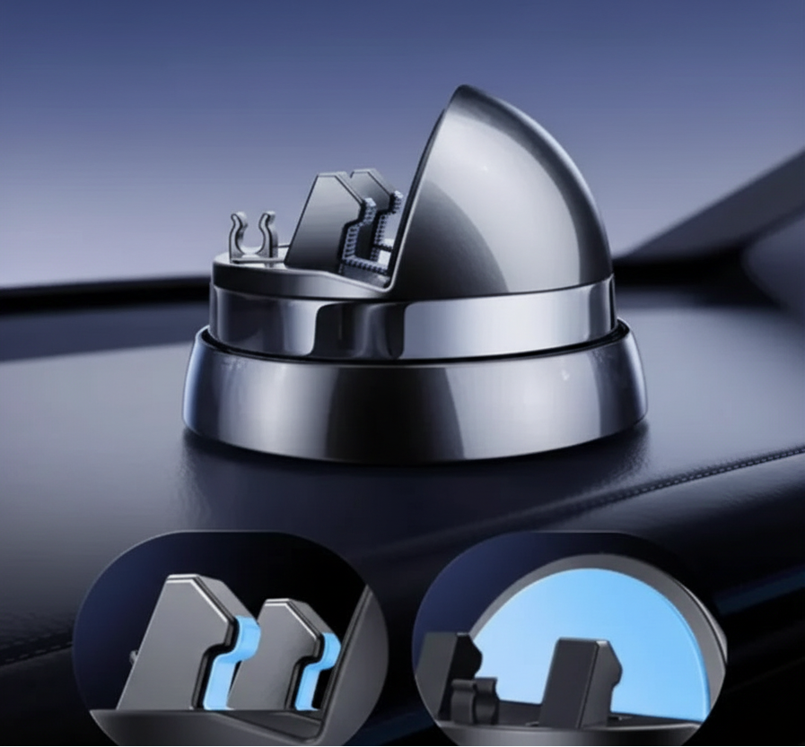 Silicone anti-slip pad for stable attachment on a machine with text highlighting its benefits.