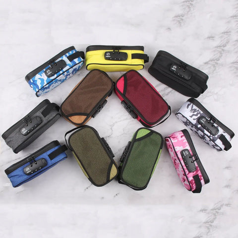 Secure Odor-Shield Travel Pouch with Lock