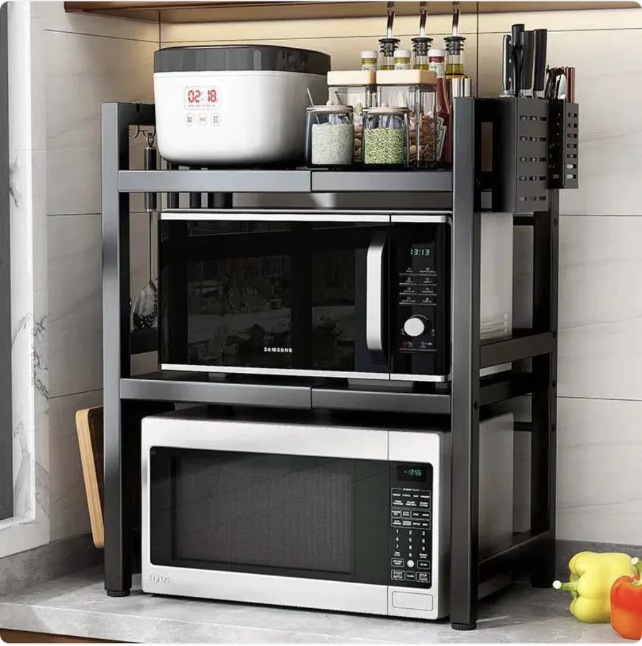 Expandable Kitchen Microwave Rack