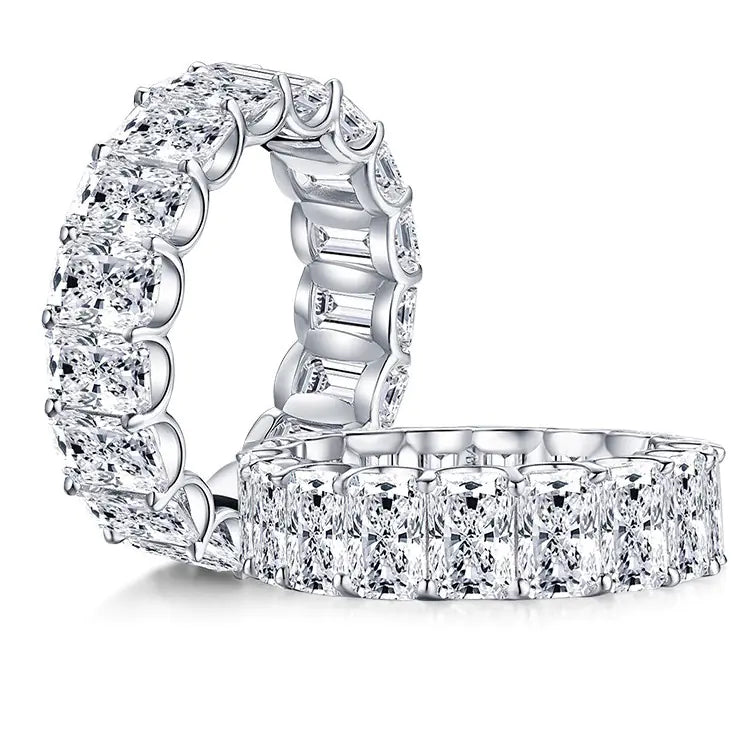 Sterling Silver Elegance Ring with Diamond Simulant